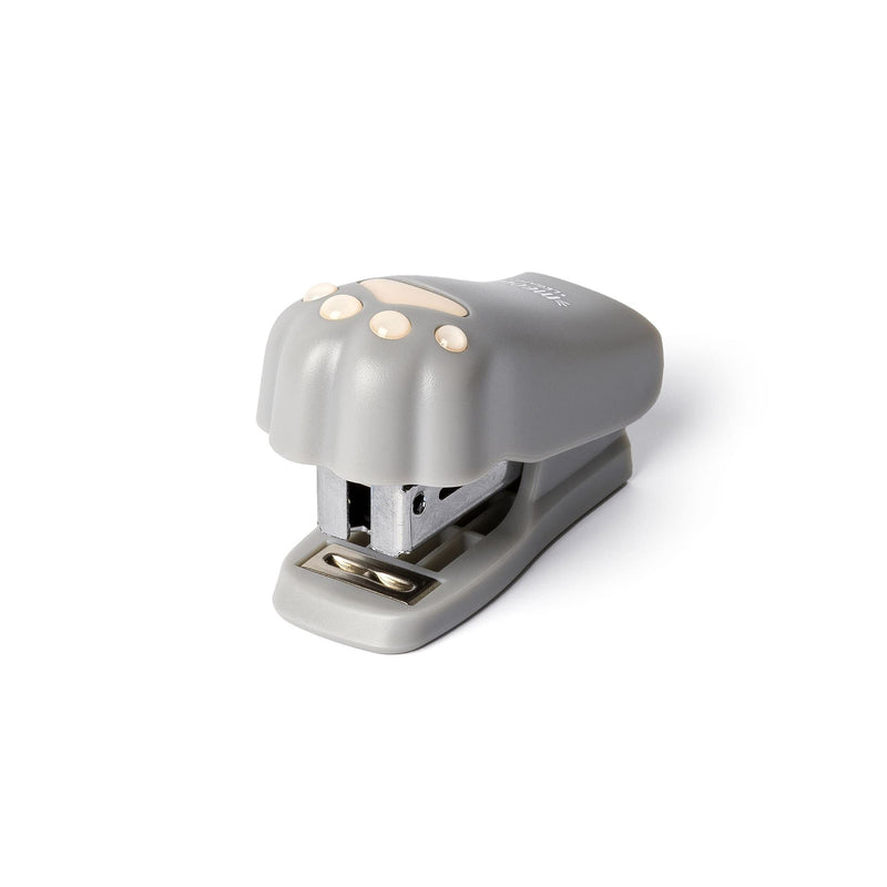 Legami - Meow Mini Stapler, 3.2 x 4.5 cm, Plastic, Kitty Theme, Embedded Staple Remover on The Back, 1000 Metal Staples Included