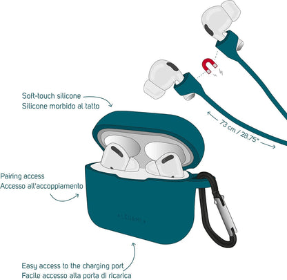 Legami Kit Airpod Pro Case - Petrol Blue