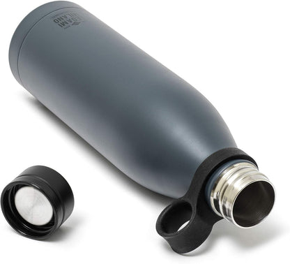 Legami SSBL0002 Hot & Cold Thermal Bottle, Stainless Steel, Black