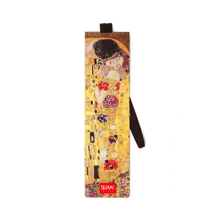 LEGAMI FSC Certified Paper Bookmark with Elastic, Klimt, 4.7x17.5cm, 9.95g, 1 piece
