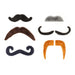 Legami - Set of 6 Self-Adhesive-Hot MOU-Stache Fake Mustache, FMU0001