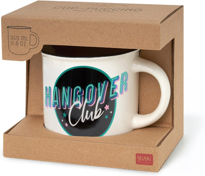 LEGAMI - Cappuccino Cup, Hangover Theme, New Bone China Porcelain, Take a Break Collection, Capacity 350 ml, Dishwasher Safe