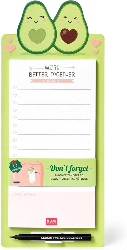 Legami Don't Forget Avocado Magnetic Note Pad 11x28 cm