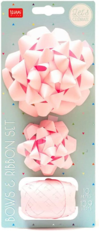 BOWS & RIBBON SET - PINK