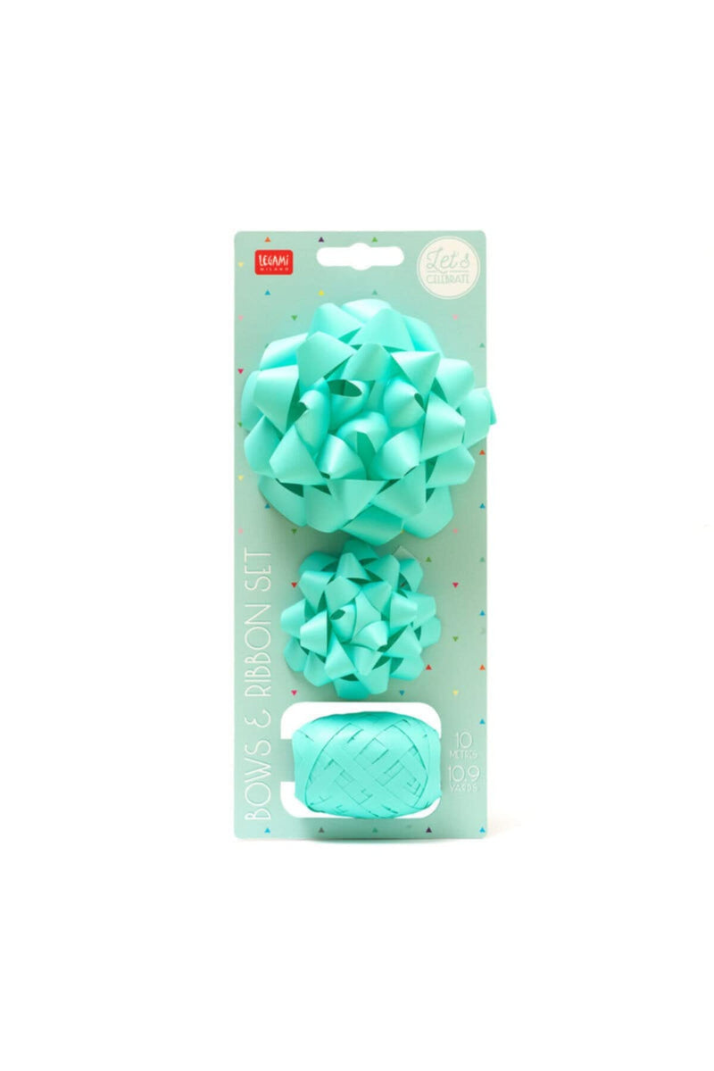 Bows & Ribbon Set - Aqua