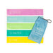 Legami - Set of 5 Fitness Elastics, 5 Resistance Levels, Manual with Exercise Instructions and Case included, 30x5 cm
