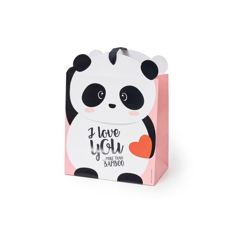 Legami GB0484 - Gift Bag Medium - Panda I love you …more than bamboo