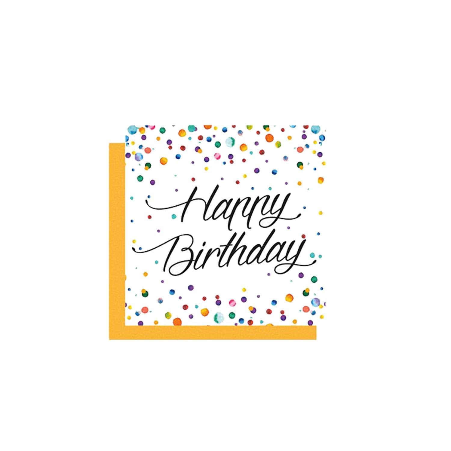 Watercolour Dots Greeting Card 7 x 7 cm