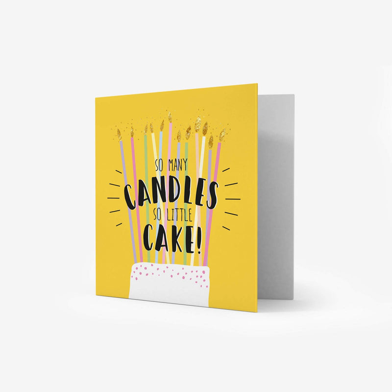 MINI SQUARE 7X7 GREETING CARD AND ENTIRE SO MANY CANDLES