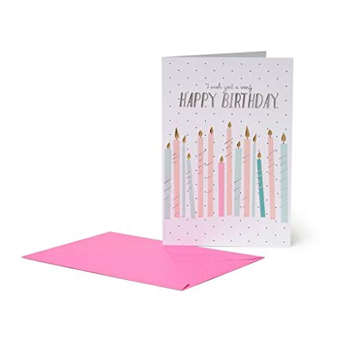 GREETING CARD 11.5X17 HB CANDLES