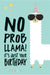 Greeting Card No Probllama! 11.5 x 17 cm