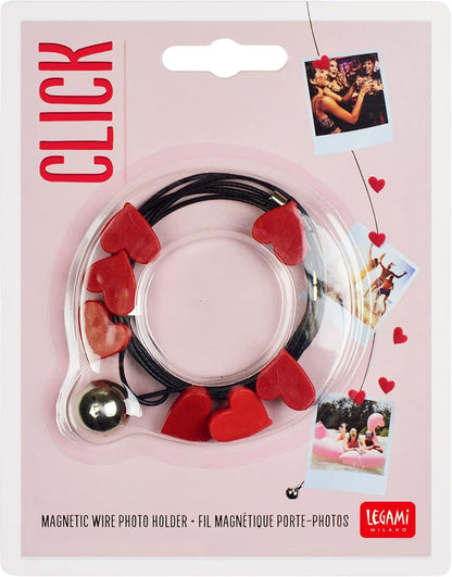 Legami Click Photo Holder With Magnets - Hearts