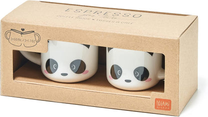 Legami Links Coffee Cups, Multi-Colour, 5.5 x 5.5 x 5 cm Panda 5.5x5.5x5 cm multi-coloured