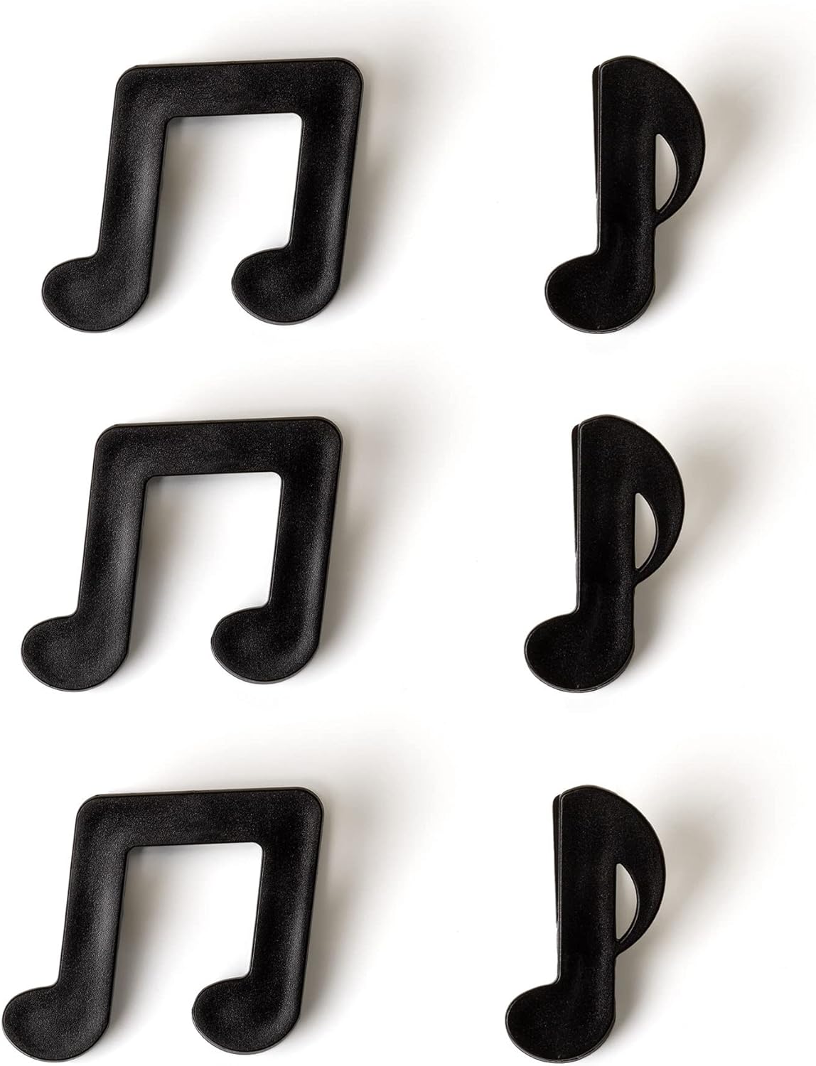 Legami - Set di 6 Clip Chiudi Pacco, per Chiudere le Confezioni, 5,5x5 cm, Tema Musical note