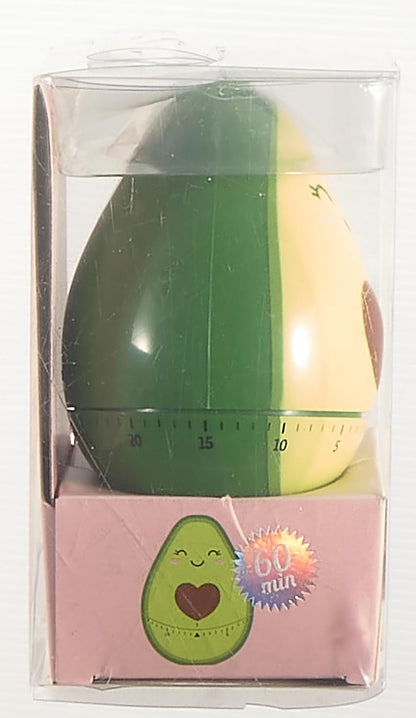 Legami Kitchen Timer, Manually Adjustable, 60 Minutes, Battery-Free, Dia 6 cm, Avocado Theme