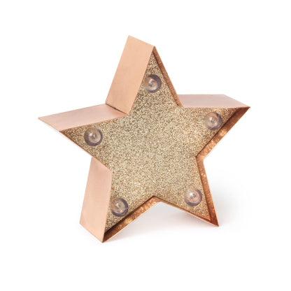 Legami - Mini Decorative Light, 10 x 9.5 cm, Stars Theme, Back Hook for Hanging, On/Off Button, 3 LR44 Batteries Included, Indoor Use Only