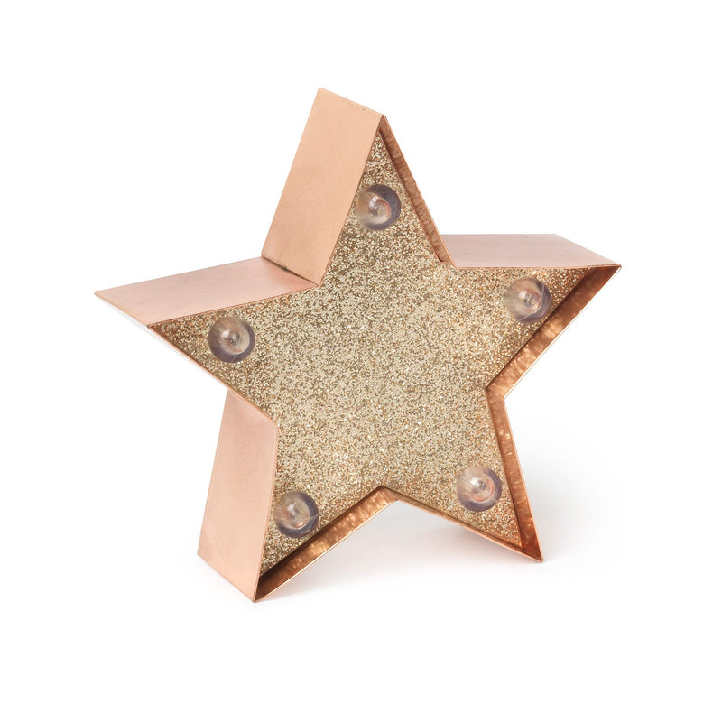 Legami - Mini Decorative Light, 10 x 9.5 cm, Stars Theme, Back Hook for Hanging, On/Off Button, 3 LR44 Batteries Included, Indoor Use Only