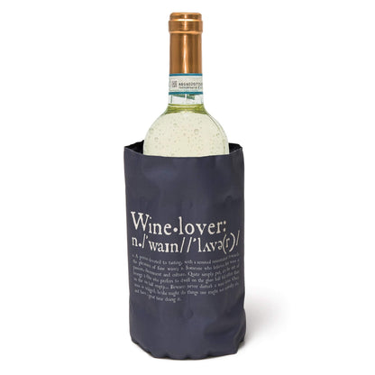 Legami - Cooling Sleeve for Bottles, Bottle Cooler, 36x18 cm, made of Polyester, Keeps Bottles Cool for up to an Hour and a Half, After 2 Hours in the Freezer it's Ready to Use - Wine Lover Theme