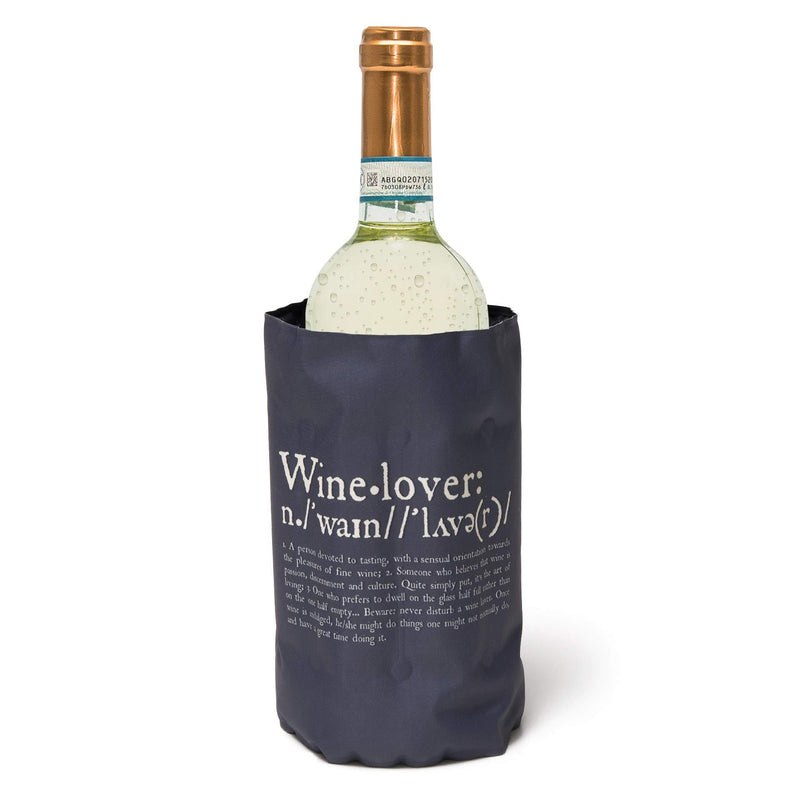 Legami - Cooling Sleeve for Bottles, Bottle Cooler, 36x18 cm, made of Polyester, Keeps Bottles Cool for up to an Hour and a Half, After 2 Hours in the Freezer it's Ready to Use - Wine Lover Theme