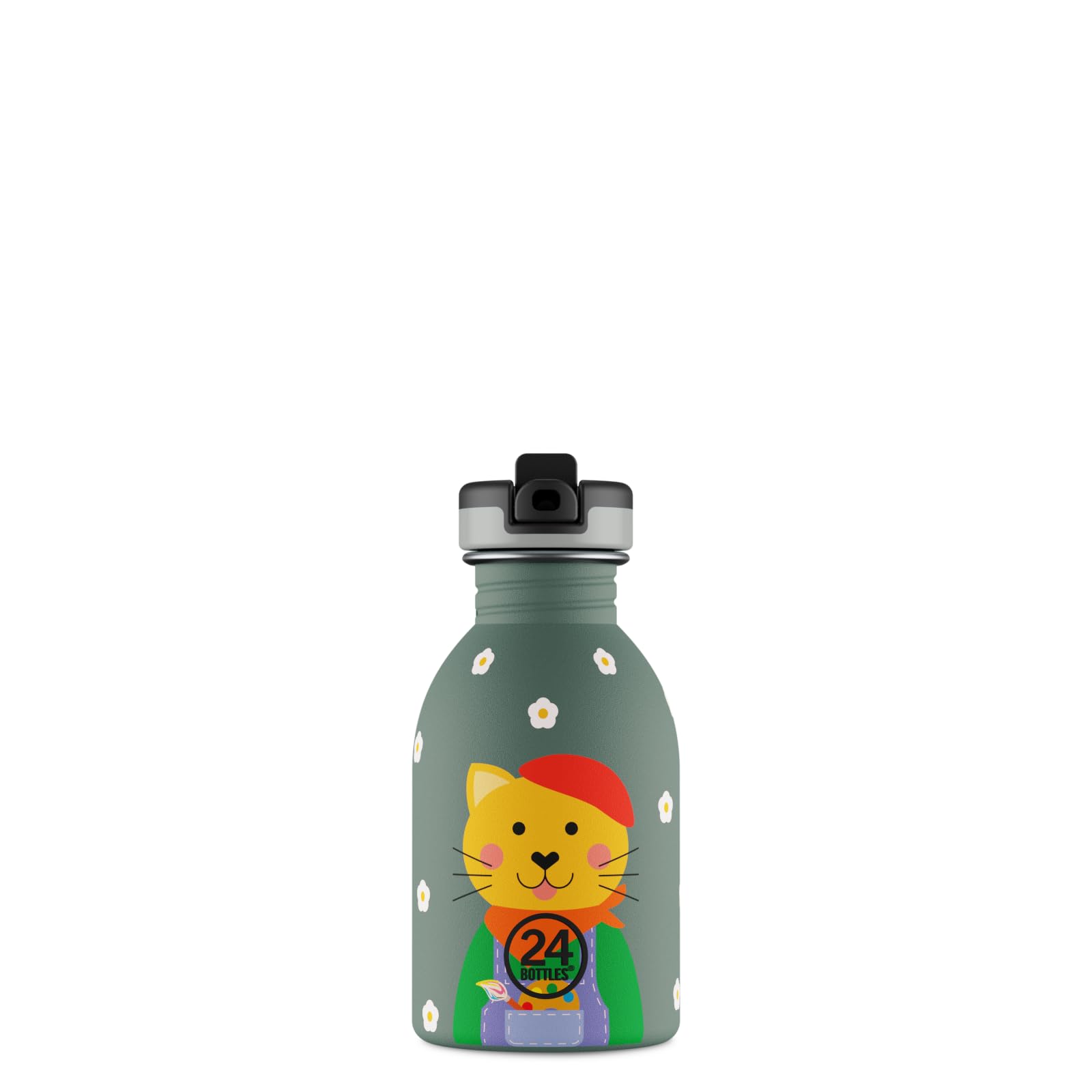24Bottles Smart Cat - Borraccia per bambini, 250 ml