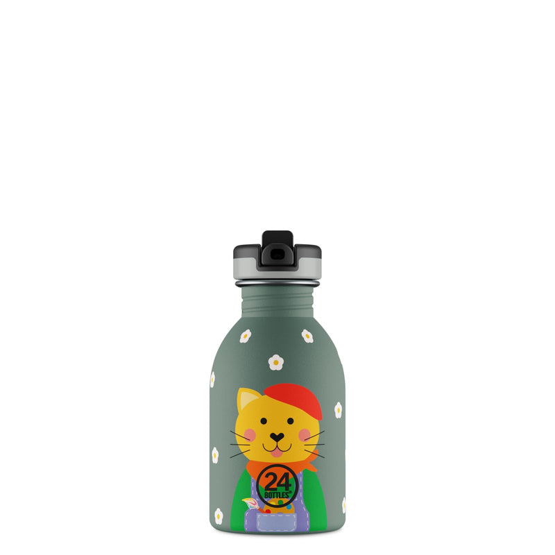 24Bottles Smart Cat - Borraccia per bambini, 250 ml