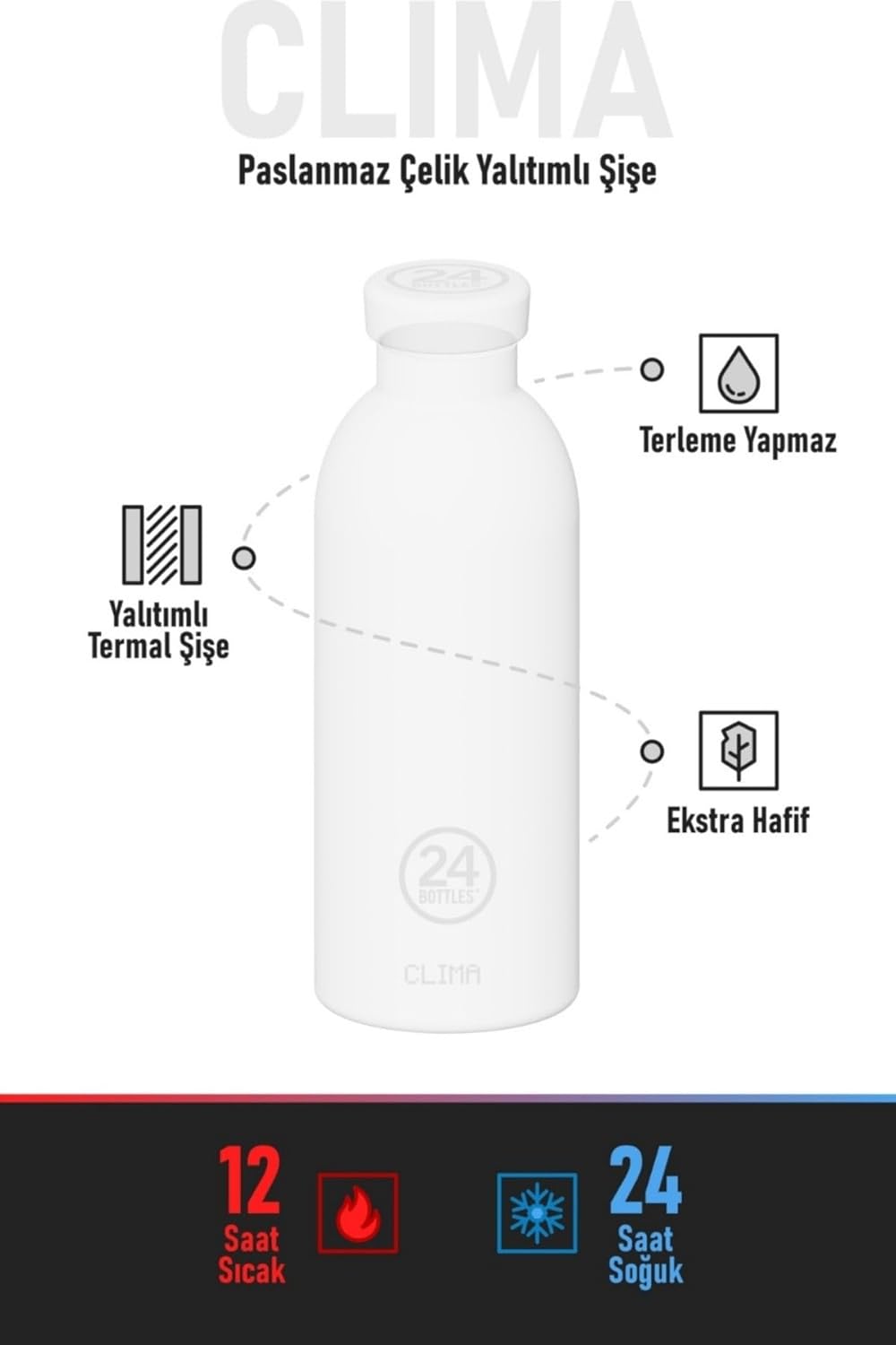 Thermos Clima 500ml Acciaio Inox 20.5cm Energy