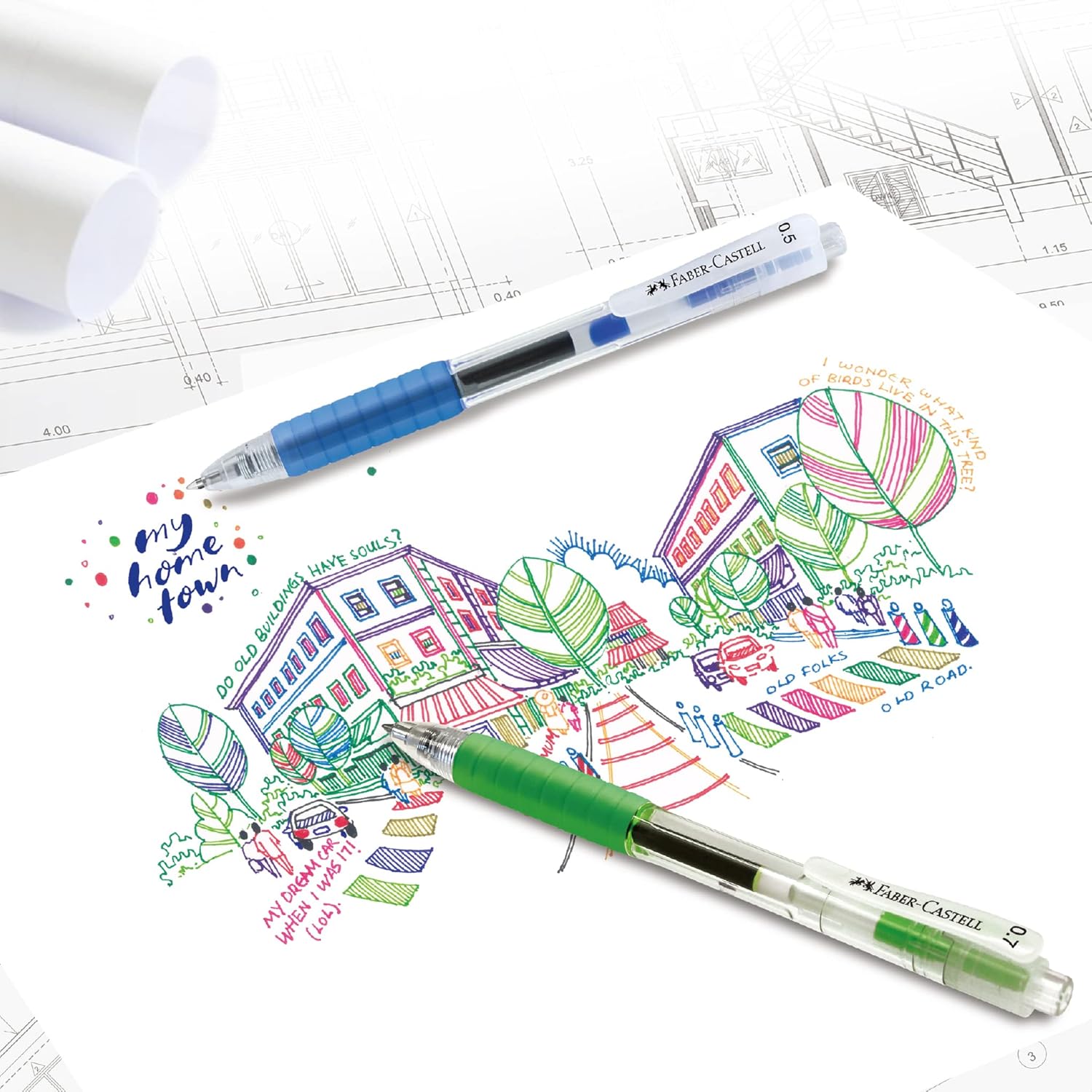 Faber-Castell Gel pen Fast Gel 0.7 wallet of 6
