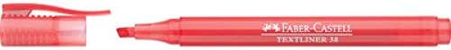 Faber Castell 157721"Textliner 38" Highlighter - Red