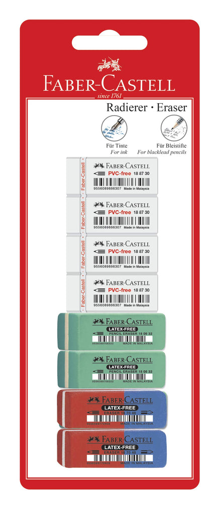 Faber-Castell 180666 7070/7006/7086 8 Erasers