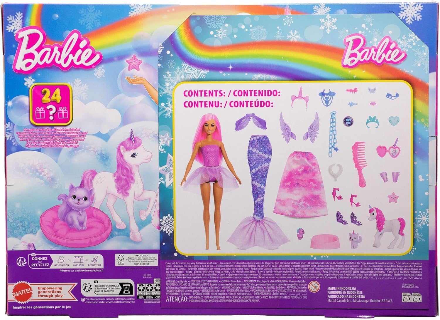 Barbie Advent Calendar With Doll Fantasy