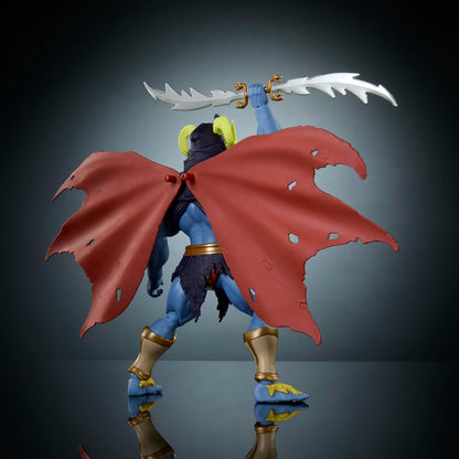 Masters of the Universe Origins x ThunderCats - Skell-Ra, action figure snodabile anni '80, con spada, mantello, armatura e teste intercambiabili, giocattolo per bambini, 6+ anni, JFX01
