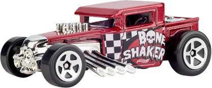 Hot Wheels Spielzeugautos, 5er-Pack Spielzeugautos im Maßstab 1:64 mit Deko und Verpackung zum Sammeln, Core Mattel 80. Jubiläum, Set mit 5 Fahrzeugen, JGK08