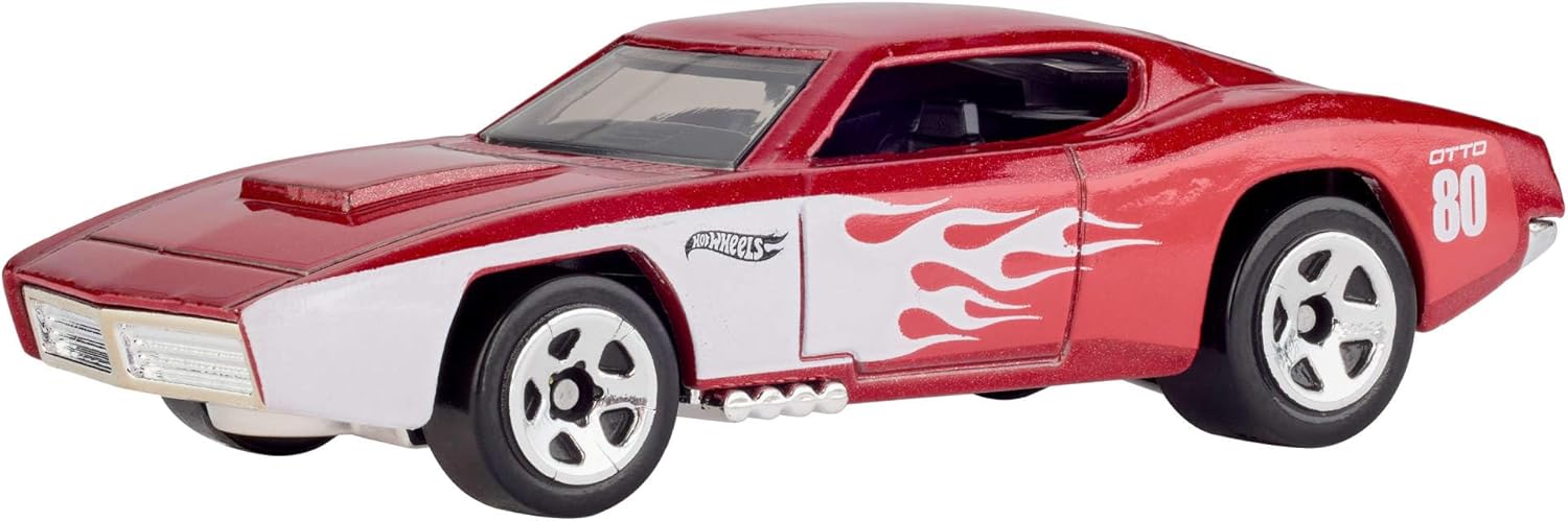 Hot Wheels Spielzeugautos, 5er-Pack Spielzeugautos im Maßstab 1:64 mit Deko und Verpackung zum Sammeln, Core Mattel 80. Jubiläum, Set mit 5 Fahrzeugen, JGK08