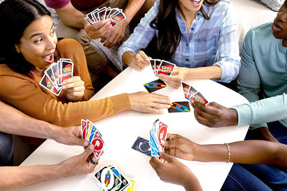 Mattel Games UNO Party Kartenspiel mit mit Karten und Sonderregeln für große Gruppen, für Kinder, Erwachsene und Spieleabende mit der Familie, 6 bis 14 Spieler, ab 7 Jahren, JJV58