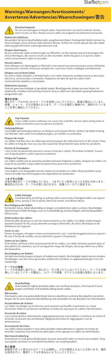 StarTech.com Cable Thunderbolt 5 de 3m - 80Gbps hasta 120Gbps - PD 240W - 8K 60Hz - Certificado - Compatible TB4/USB4