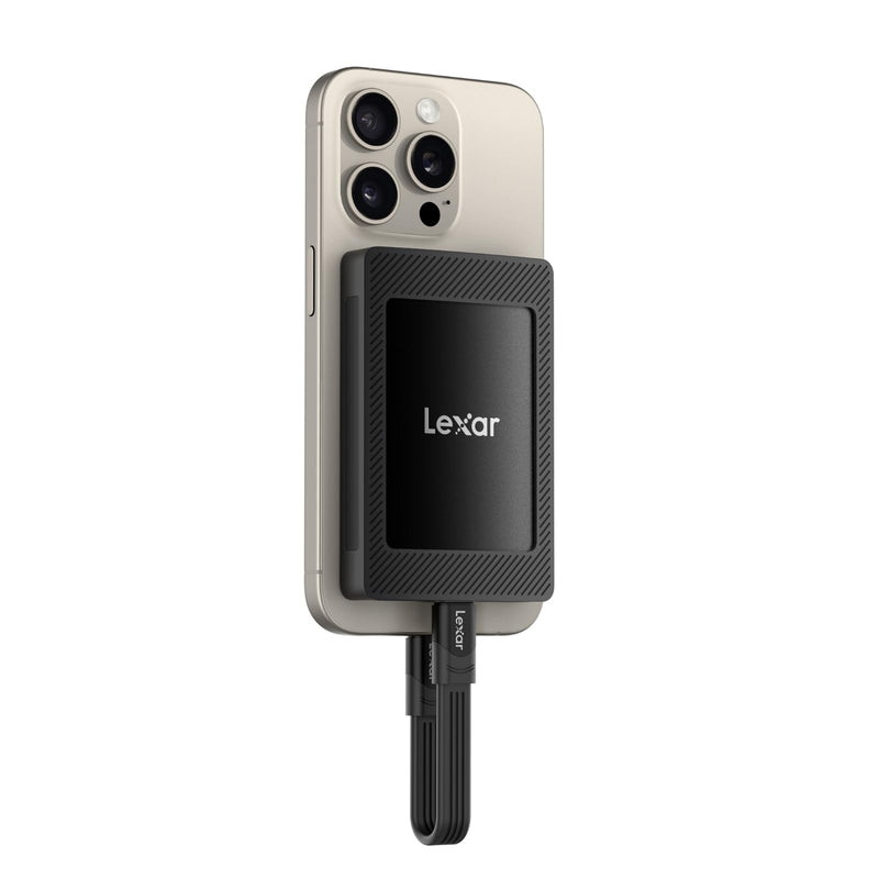 Lexar SL500M External SSD with Magnetic Set 1TB for Creator, Support ProRes 4K Video, Portable SSD USB3.2 Gen2x2, up to 2000MB/s Read, Compatible with iPhone 15 16 Series/Mac/PS5/XBOX/Laptop/PC