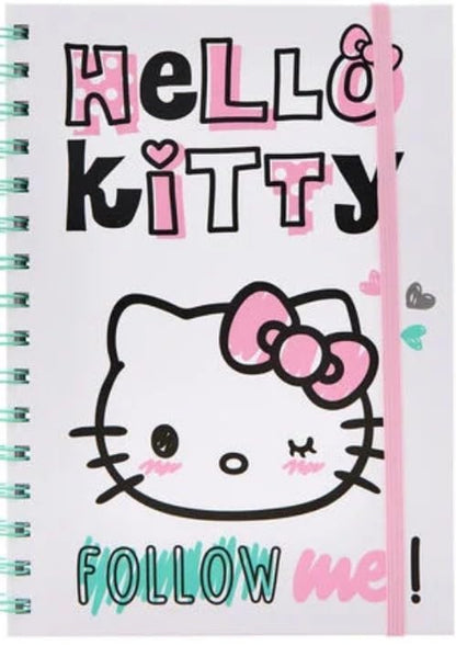 Hello Kitty Insta Cuteness A5 Wiro Notebook – Adorable Spiral-Bound Notebook with Durable Cover, Premium Paper, Ideal for Notes, Journaling, or School, Great for Hello Kitty Fans