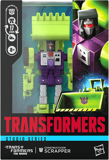 Transformers Studio Series Voyager Class The Movie Constructicon Scrapper Action Figure