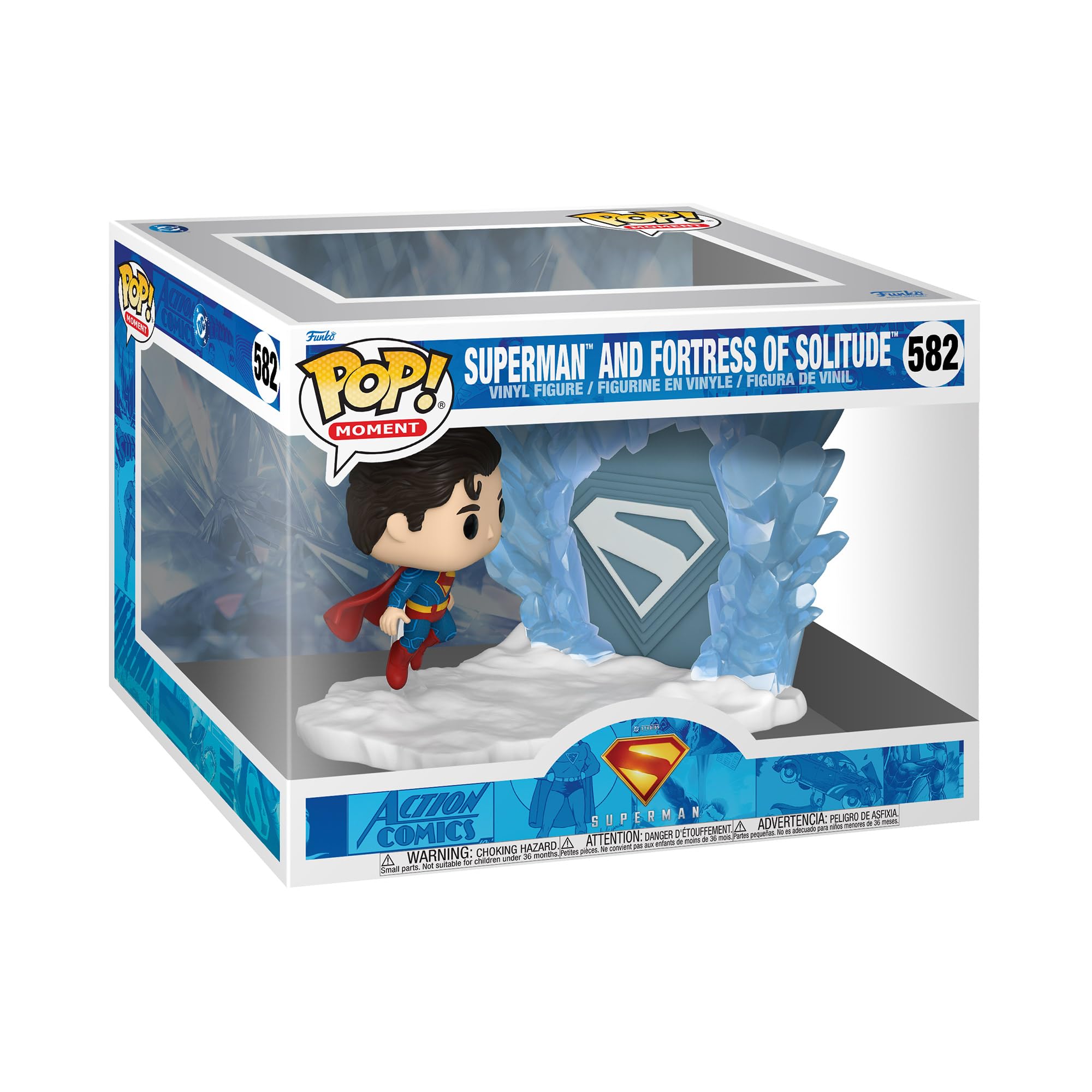 Funko Pop! Moment: Superman 2025 S2 - Superman with Fortress of Solitude - Collectable Vinyl Figure - Gift Idea - Official Merchandise - Toys for Kids & Adults - Movies Fans