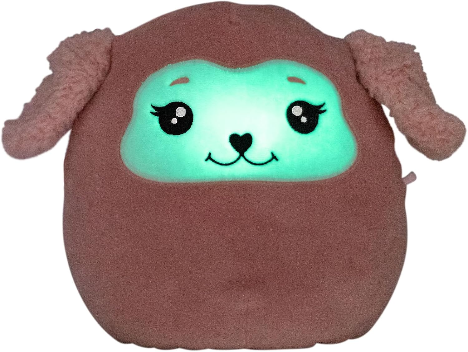 Depesche 13852 Ylvi Swoppies Cuddly Toy Sheep in Pink with Luminous Effect and Soft Ears Approx. 20 cm Plush Toy