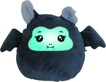 Depesche 13853 Ylvi Swoppies Cuddly Toy Bat in Dark Blue with Luminous Effect and Small Wings Approx. 20 cm Plush Toy