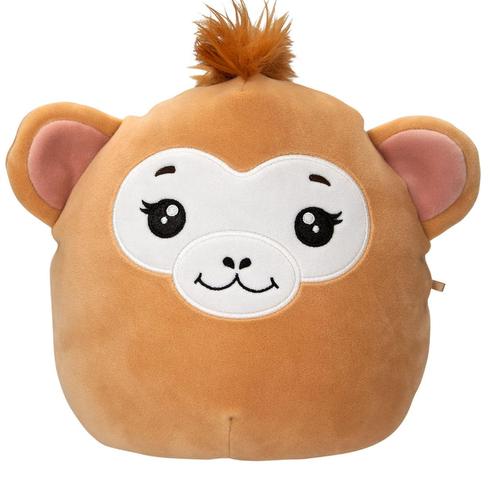 Depesche 13854 Ylvi Swoppies Cuddly Toy Monkey in Brown with Luminous Effect and Round Ears, Approx. 20 cm Plush Toy