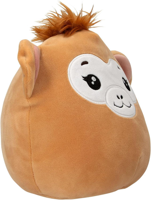 Depesche 13854 Ylvi Swoppies Cuddly Toy Monkey in Brown with Luminous Effect and Round Ears, Approx. 20 cm Plush Toy