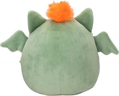 Depesche 13855 Ylvi Swoppies Cuddly Toy Dragon in Dark Green with Luminous Effect and Small Wings Approx. 20 cm Plush Toy
