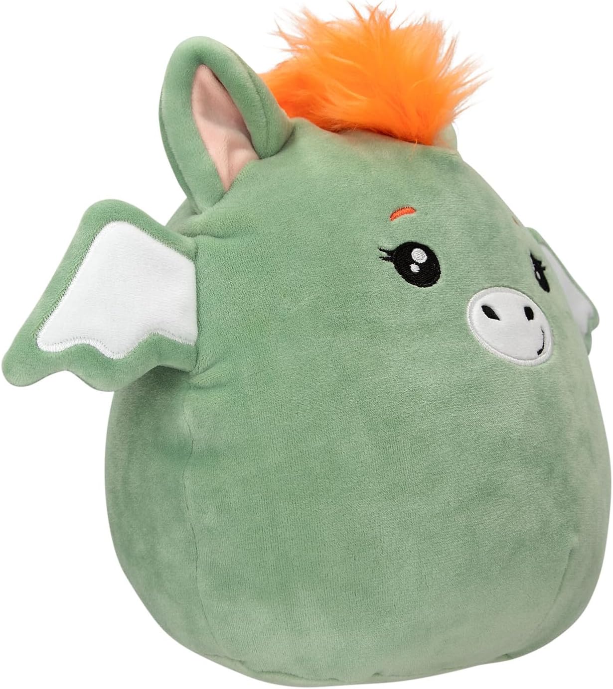 Depesche 13855 Ylvi Swoppies Cuddly Toy Dragon in Dark Green with Luminous Effect and Small Wings Approx. 20 cm Plush Toy