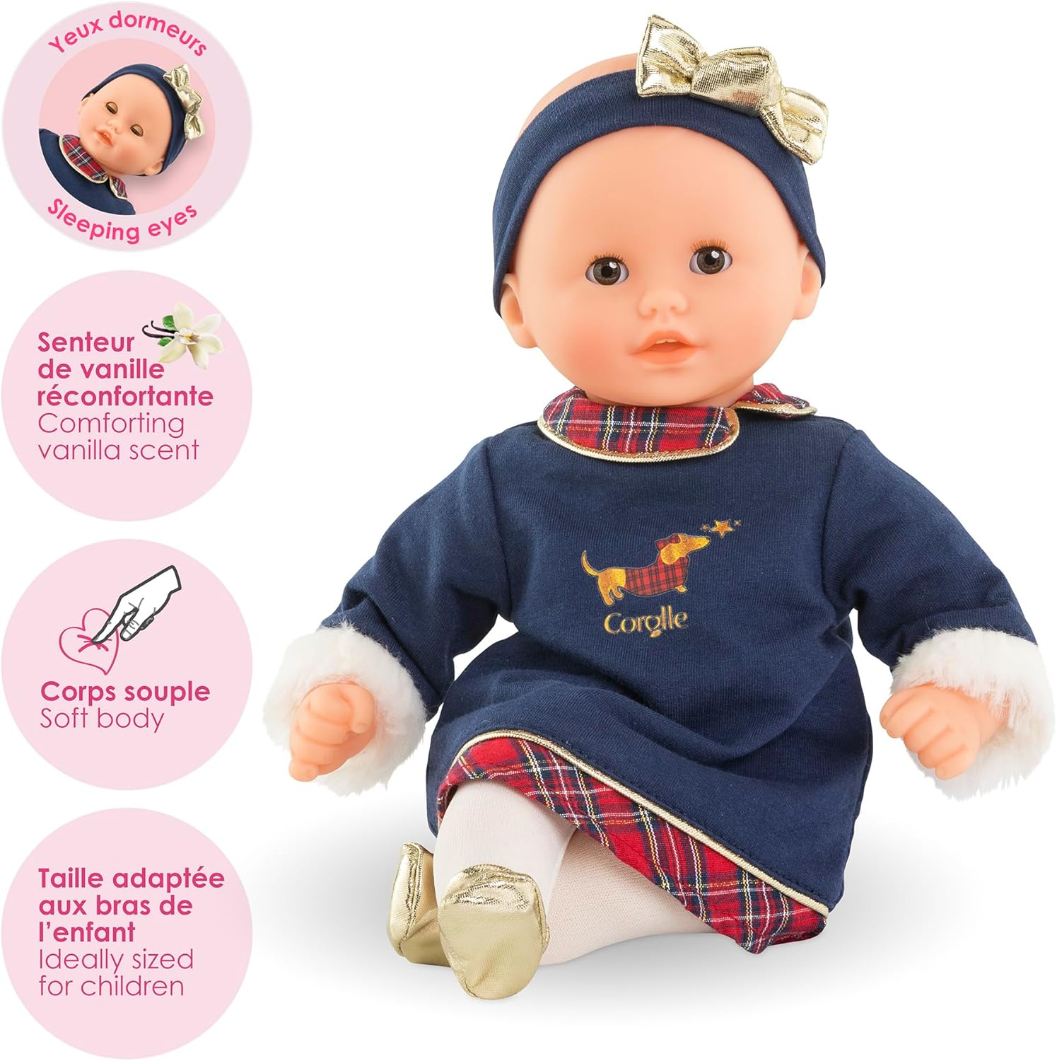 Corolle - My Premier Poupon, Baby Calin Margaux, Feste, 30 cm, da 18 mesi, 9000100850