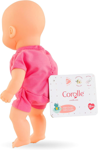 Corolle - Mijn eerste pop, mini-bad, roze, 20 cm, vanaf 18 maanden, 9000120320