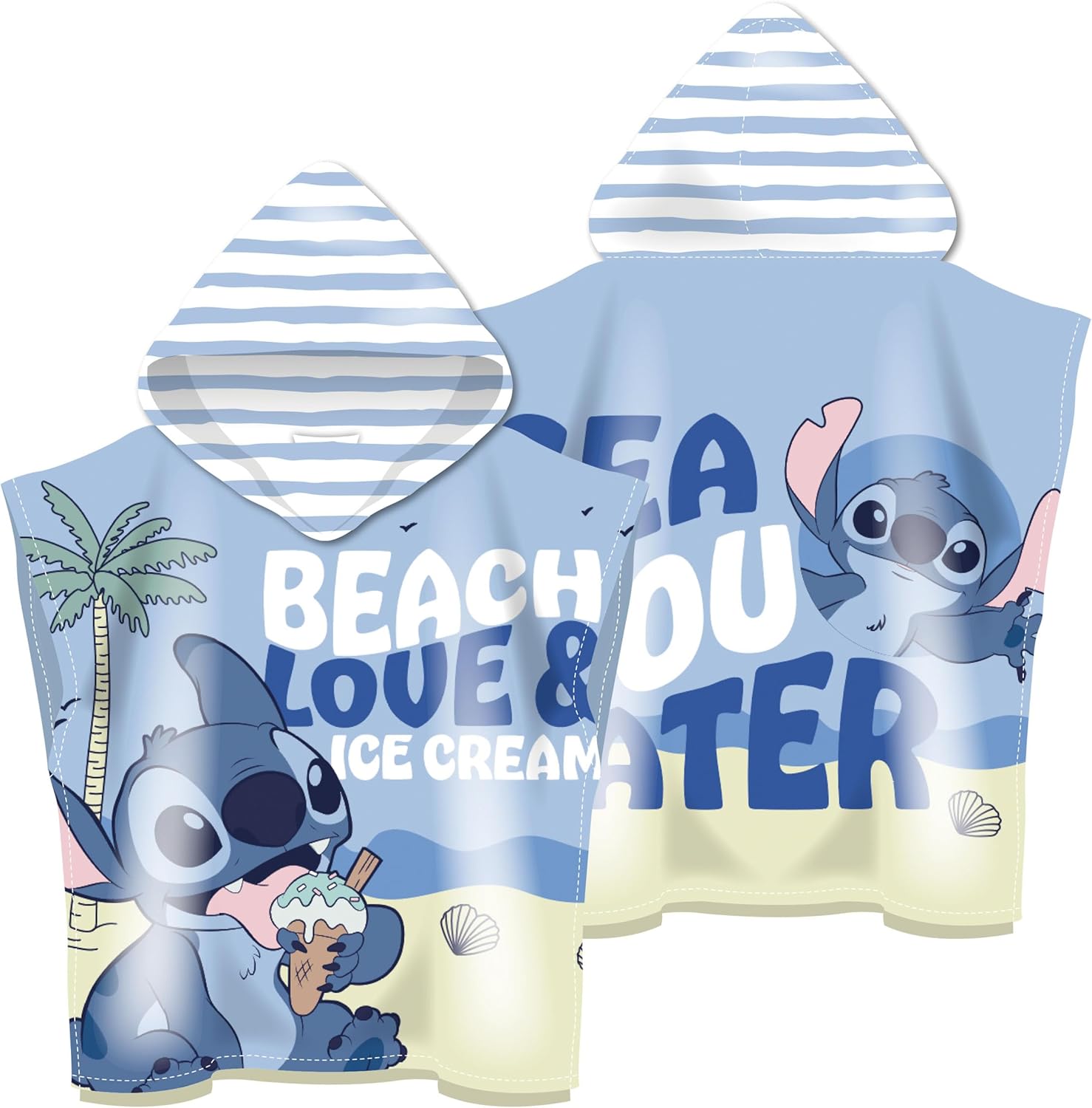Handdoek Poncho Stitch op het Strand