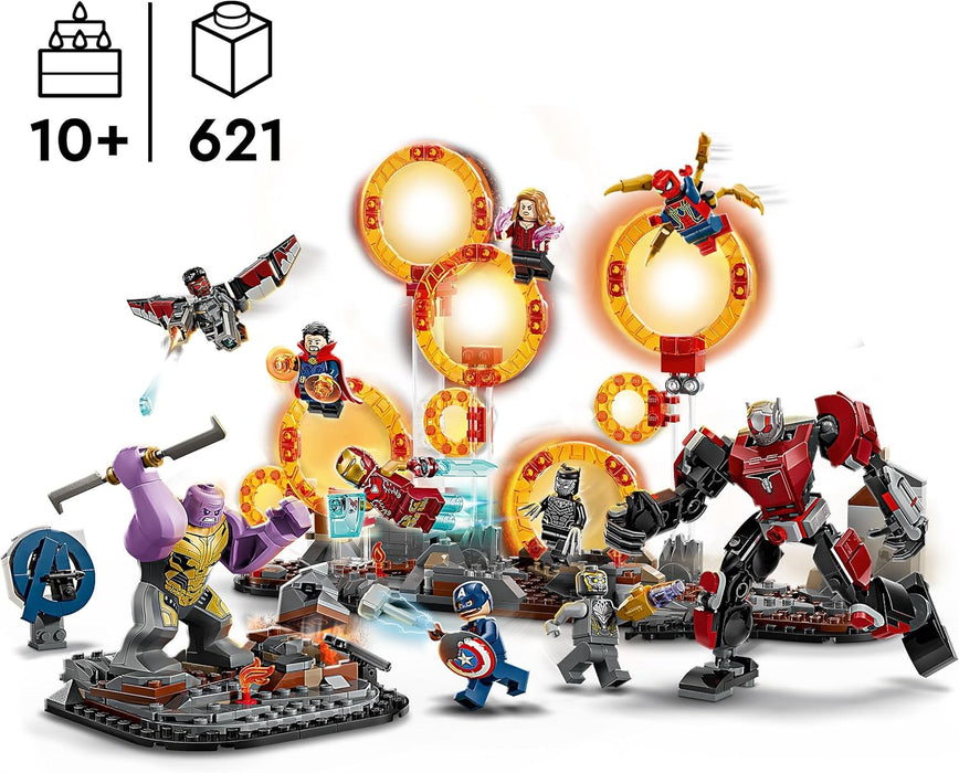 LEGO Marvel Avengers: Endgame Final Battle Building Toy with a Thanos Figure, Ant-Man Mech & 9 Minifigures incl. Captain America, Black Panther, Iron Man & Doctor Strange - Gift for Boys & Girls 76323