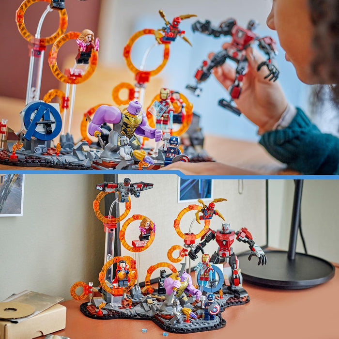 LEGO Marvel Avengers: Endgame Final Battle Building Toy with a Thanos Figure, Ant-Man Mech & 9 Minifigures incl. Captain America, Black Panther, Iron Man & Doctor Strange - Gift for Boys & Girls 76323